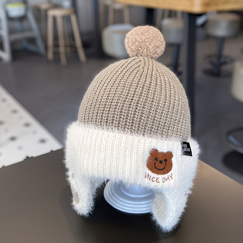 Bonnet Tricoté Confortable pour Enfants de 1 à 3 Ans — Monptitlou