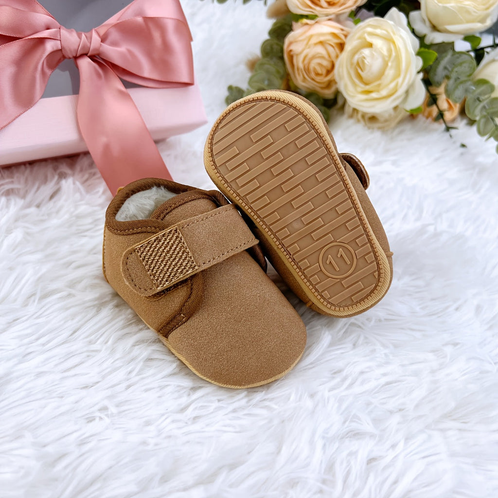 Chaussures chaudes d'hiver pour bébé doublées en polaire — Monptitlou