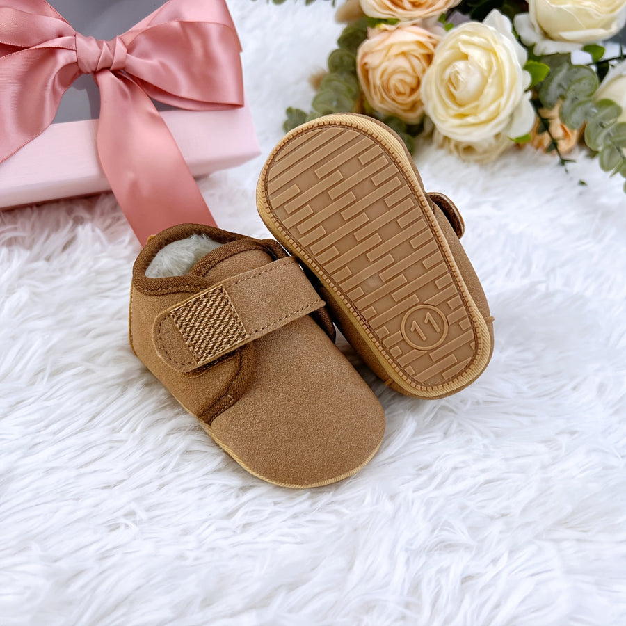 Chaussures chaudes d'hiver pour bébé doublées en polaire — Monptitlou