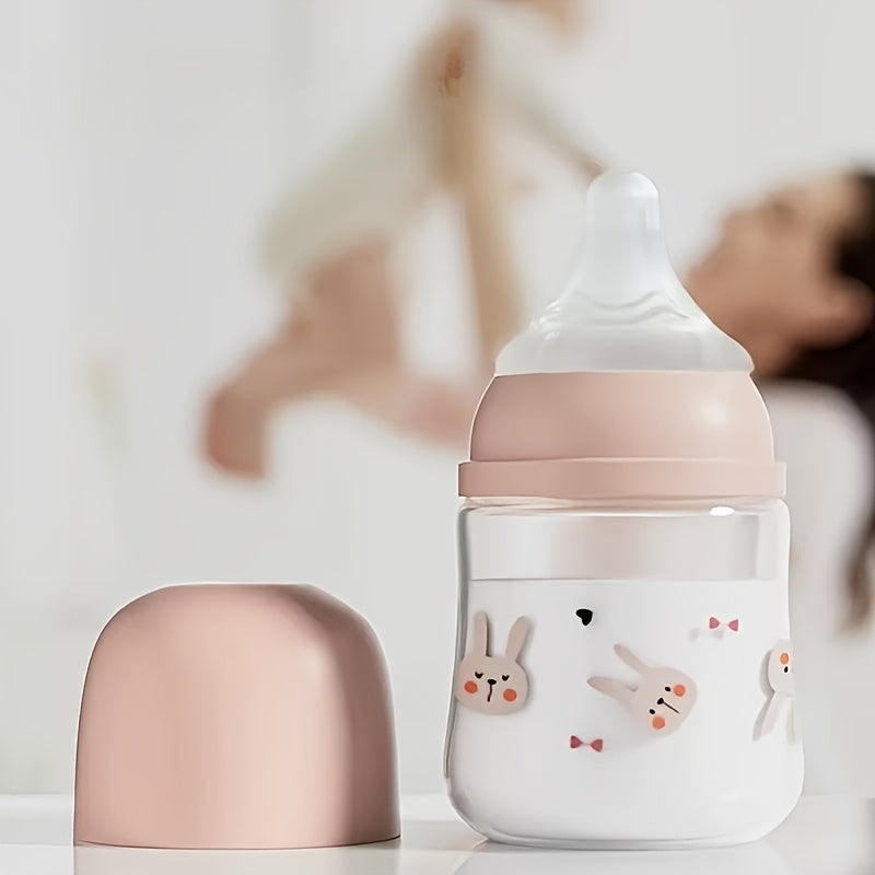 Biberon mignon dessin animé, tétine alimentaire — Monptitlou