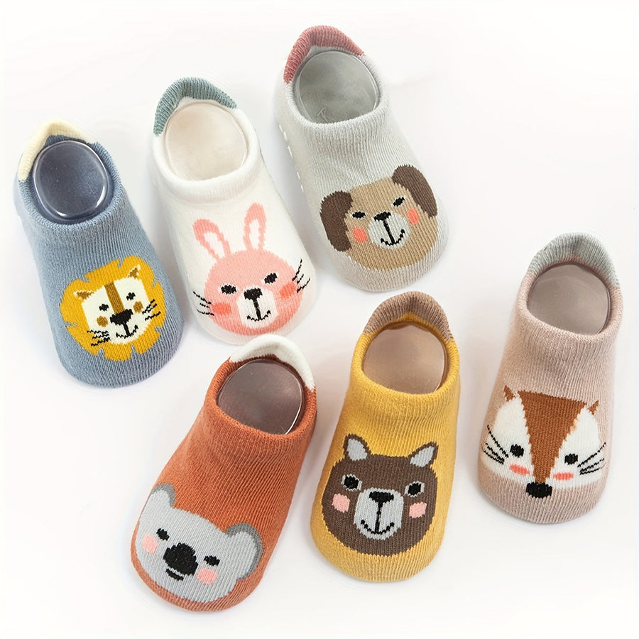 12 paires de chaussettes antidérapantes pour jeunes — Monptitlou