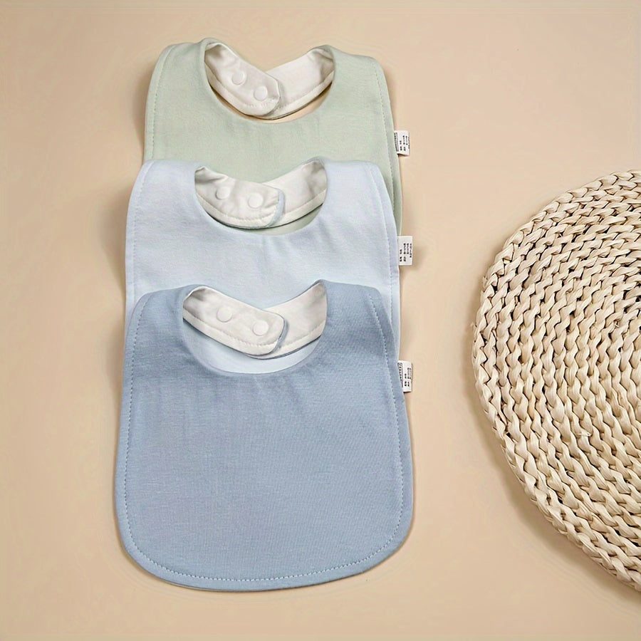 Bavoir Bébé Doux en Forme de U Réglable Bavoir Nouveau-né — Monptitlou