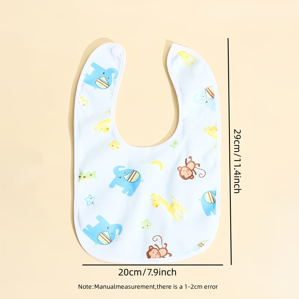 Bavoir pour Bébé Nouveau-né - Motif Aléatoire Rose Bleu Jaune — Monptitlou