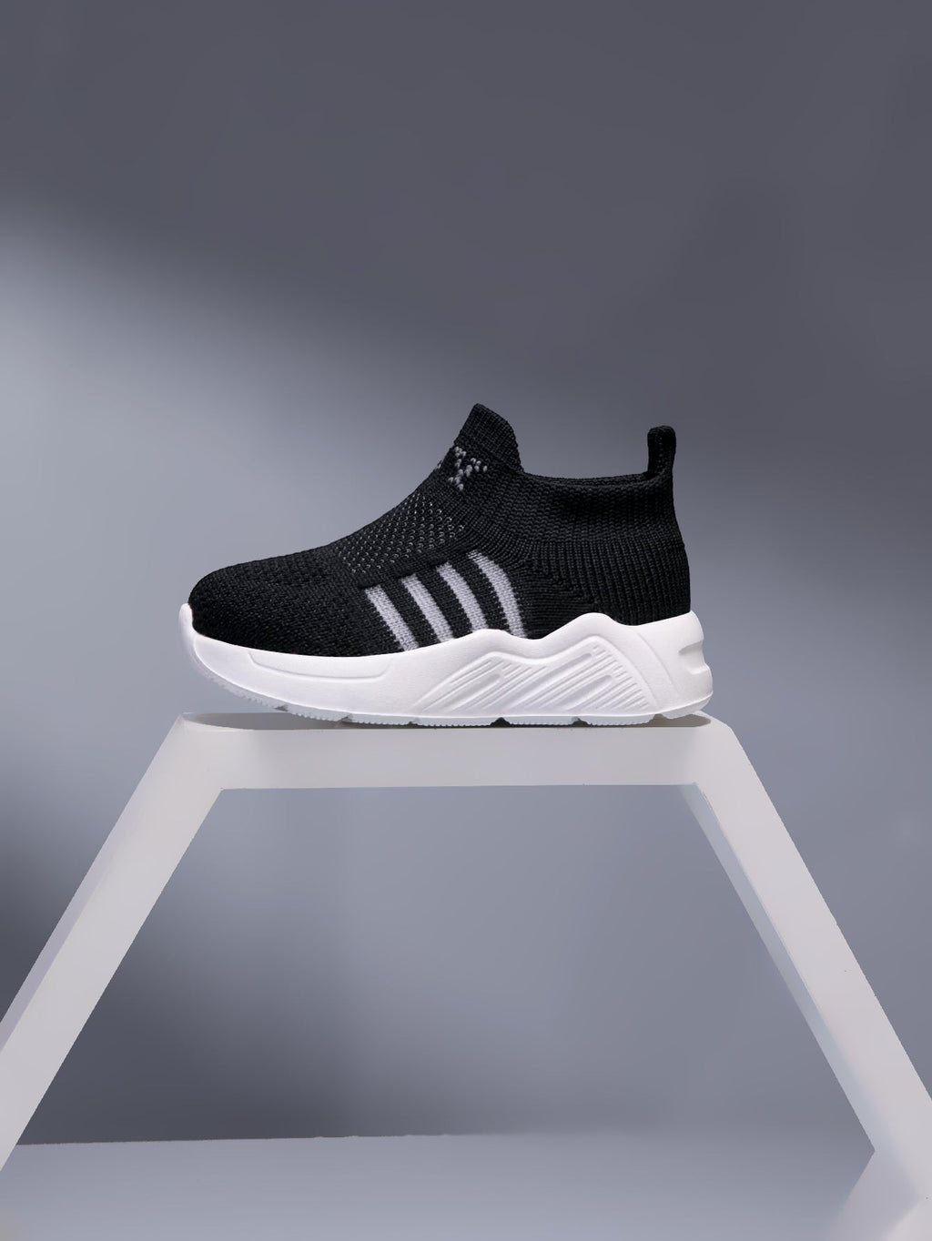 Chaussures Légères Décontractées Athlétiques, Motif Rayé et Ouverture Élastique, Légères et Respirantes, Semelle Intérie