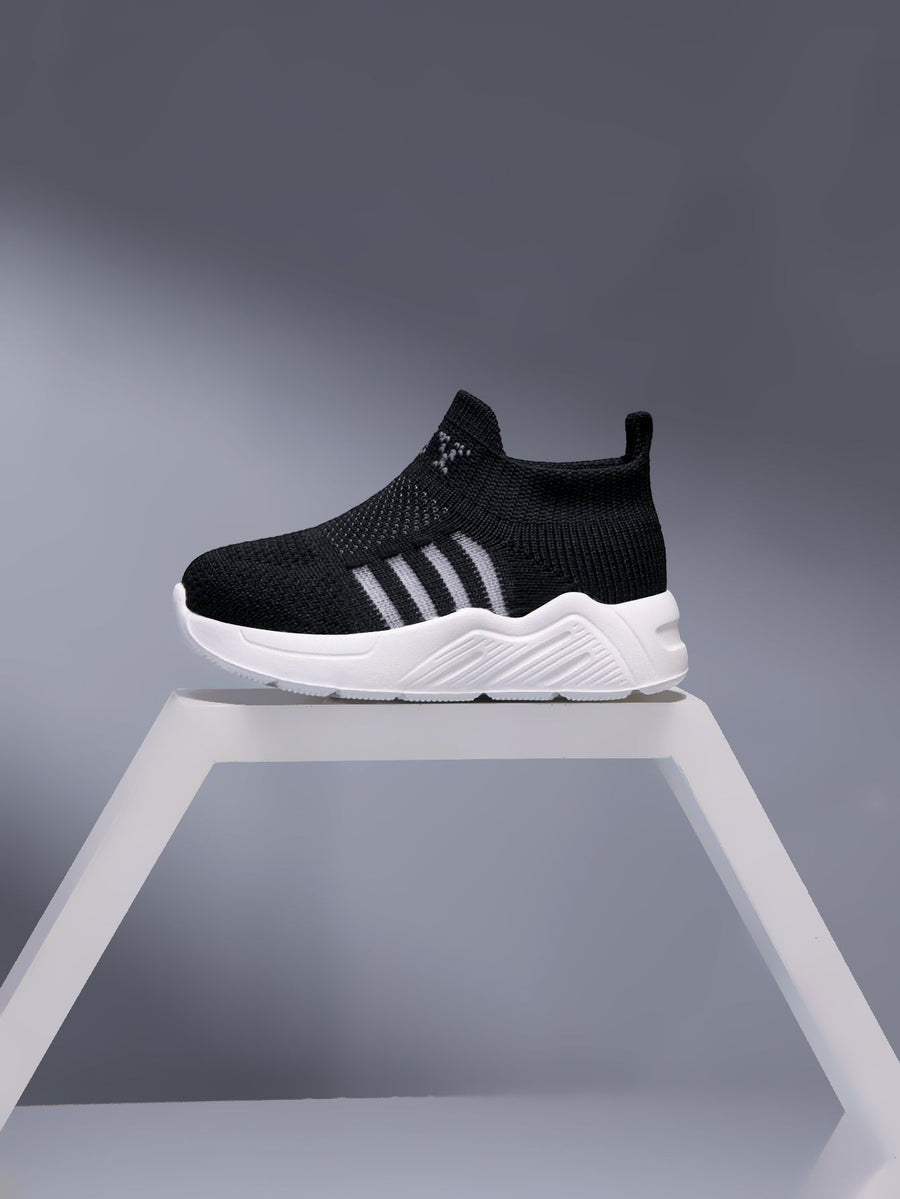 Chaussures Légères Décontractées Athlétiques, Motif Rayé et Ouverture Élastique, Légères et Respirantes, Semelle Intérie