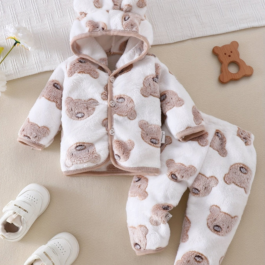 [Vêtements Noël bébé] Tenue Sherpa Ours Mignon pour Bébé Garçon — Monptitlou