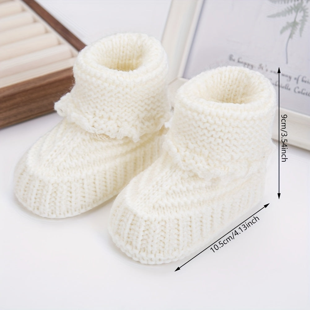 1 paire de chaussettes bébé en tricot 0-12 mois — Monptitlou