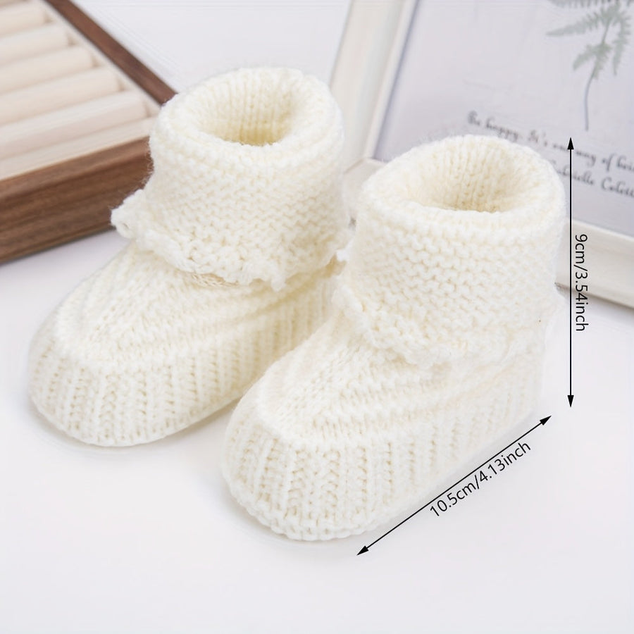 1 paire de chaussettes bébé en tricot 0-12 mois — Monptitlou