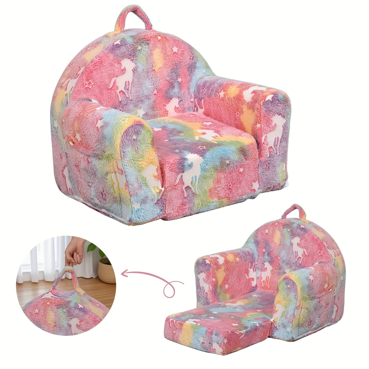 Canapé Enfant, Canapé Pliable pour Enfants avec Design Adorable et — Monptitlou Image