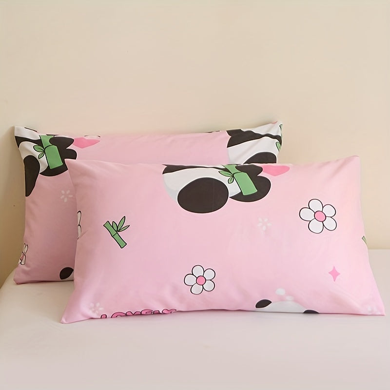 Ensemble de couette 3 pièces Panda Bébé Floral — Monptitlou