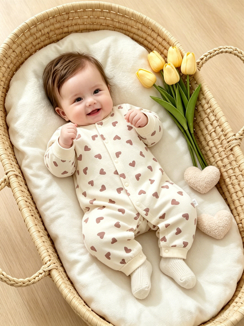 Combinaison manches longues pour bébé nouveau-né — Monptitlou