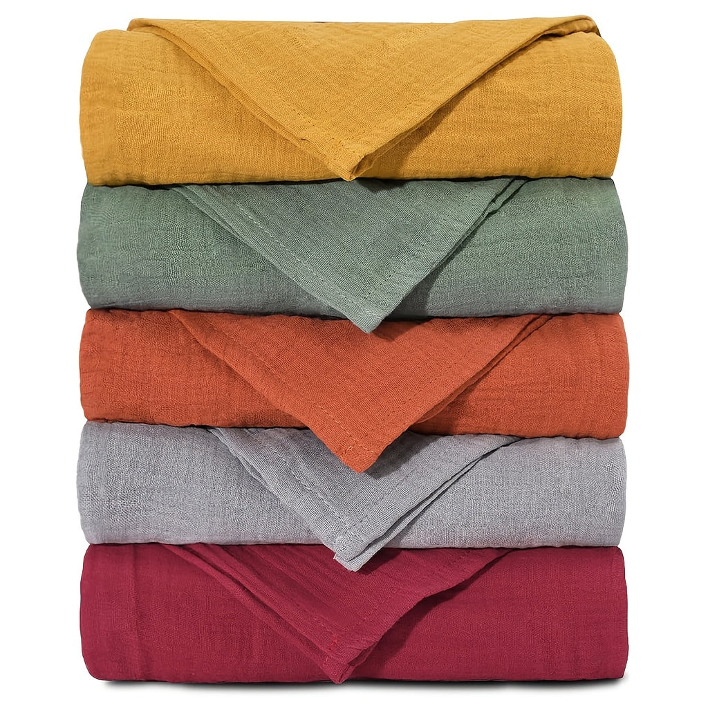 Lot de 5 langes bébé en mousseline, 7 motifs — Monptitlou