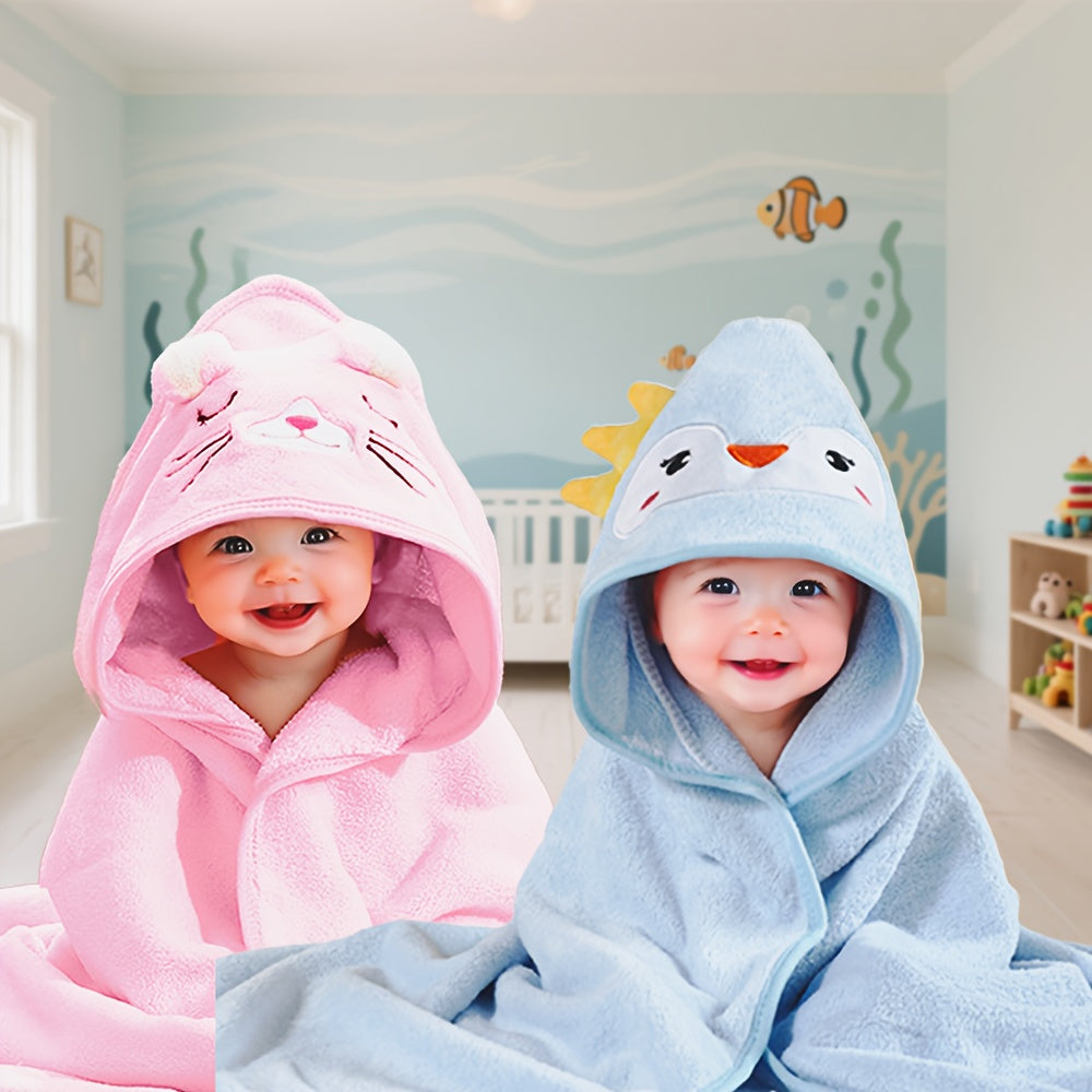 Serviettes Cape Forme Animal Bébé/Enfants, avec Serviettes à Capuche — Monptitlou