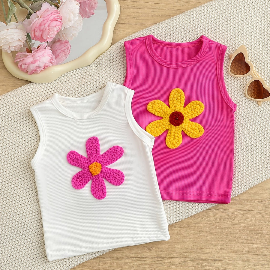 [Parfaits pour l'été] 2 Pièces Ensemble de Hauts Sans Manches Mignons à — Monptitlou