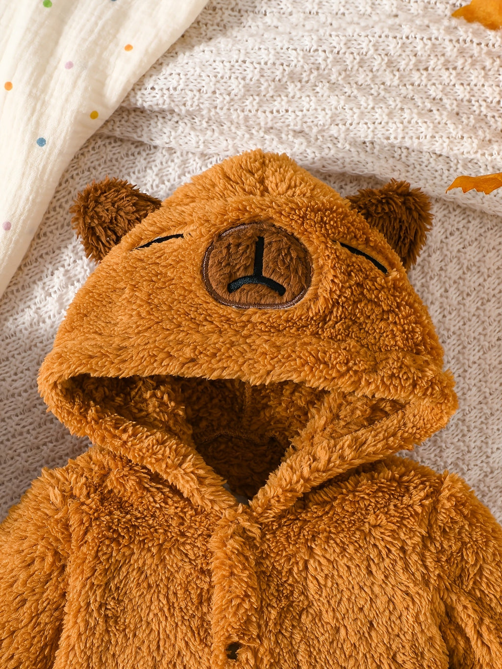 Body à manches longues et pieds en tissu peluche pour bébé et — Monptitlou