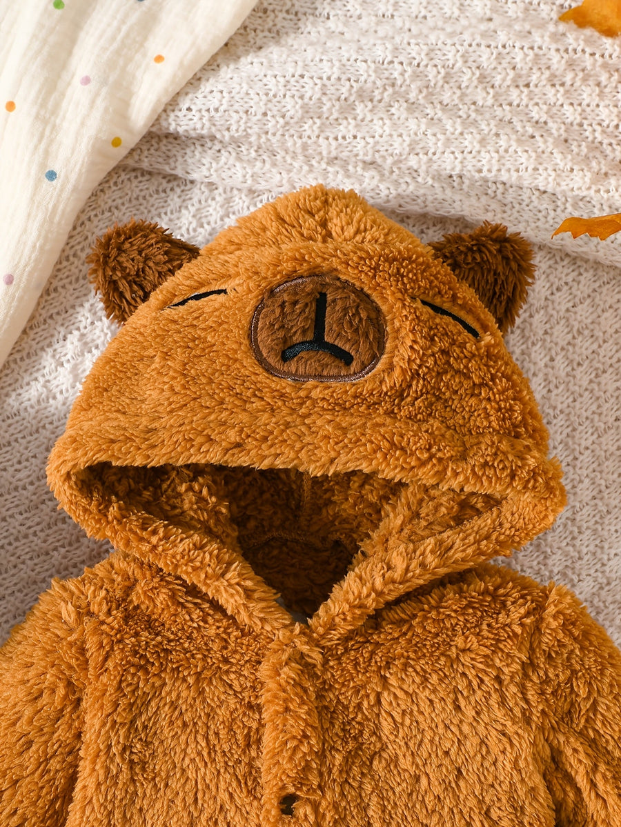 Body à manches longues et pieds en tissu peluche pour bébé et — Monptitlou