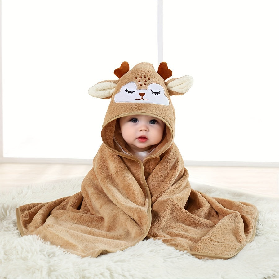 Serviette de bain pour enfants, 80*80cm, motif animal — Monptitlou