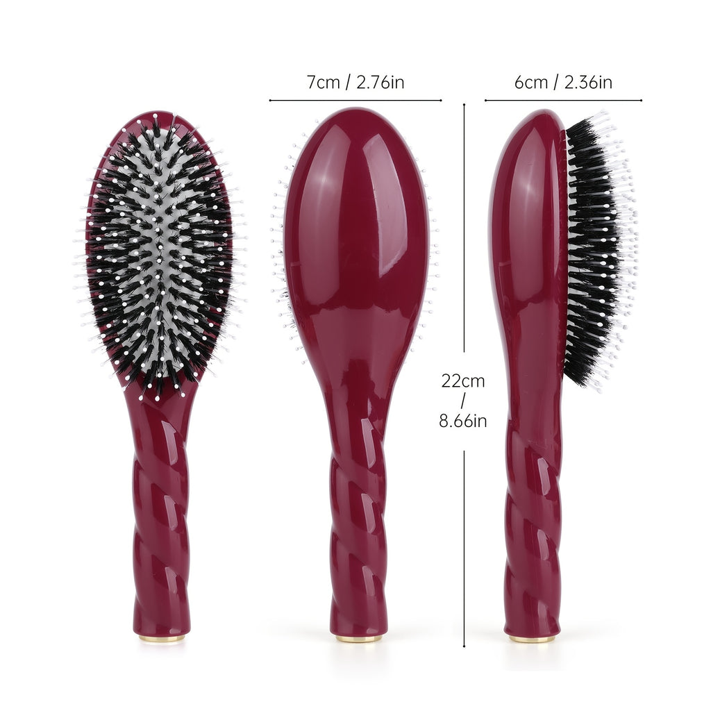 1 brosse à cheveux à poils naturels — Monptitlou