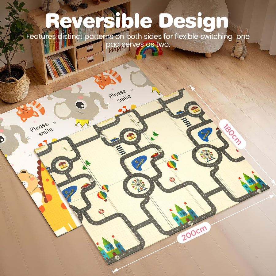 Tapis de jeu pour bébé - Tapis de jeu pliable pour bébé — Monptitlou
