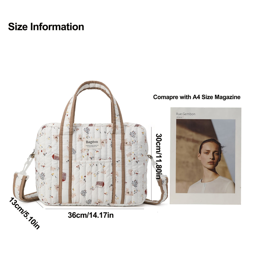 Sac Maman Matelassé Grande Capacité — Monptitlou