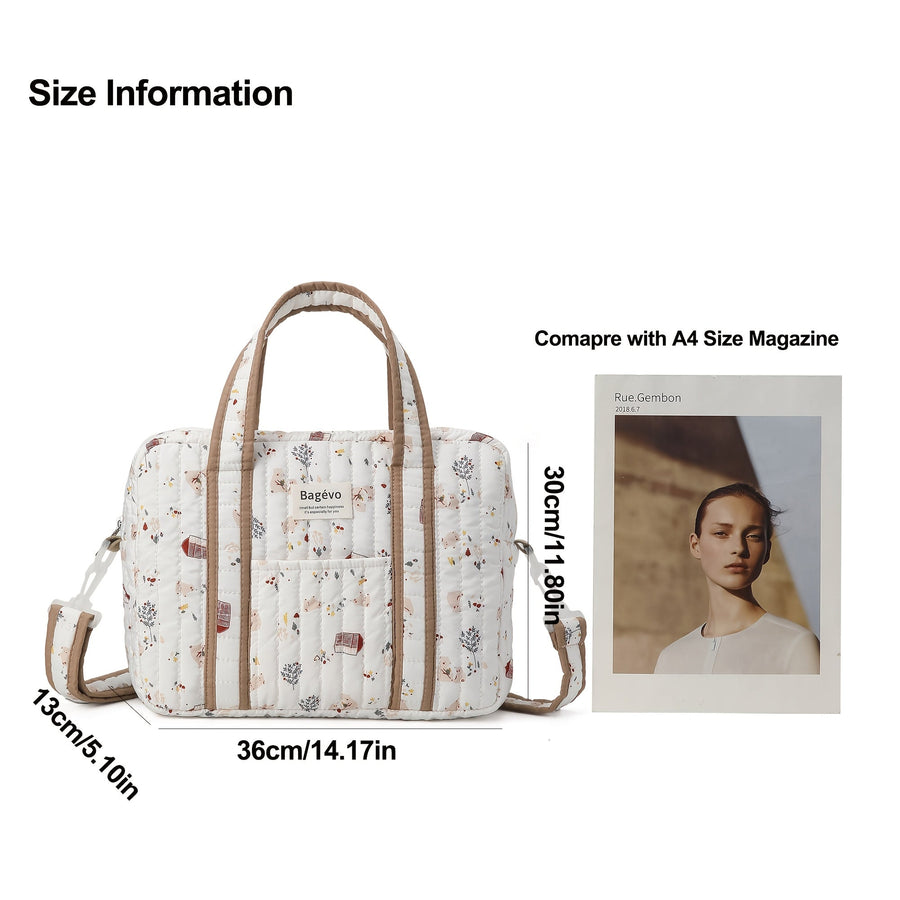Sac Maman Matelassé Grande Capacité — Monptitlou
