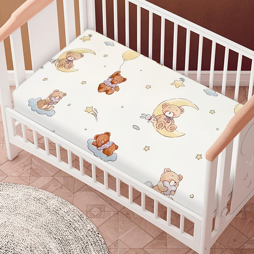 Bébé Pure Respirant Doux Absorption d'Humidité Imprimé Dessin Animé Lit — Monptitlou