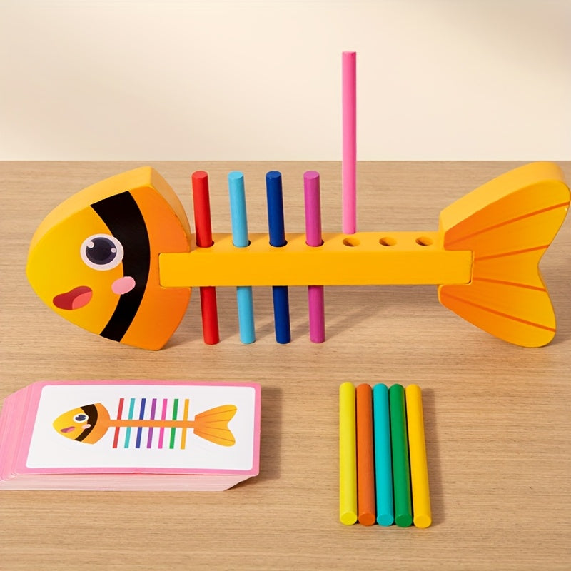 Jeu éducatif en bois sur le thème des animaux — Monptitlou