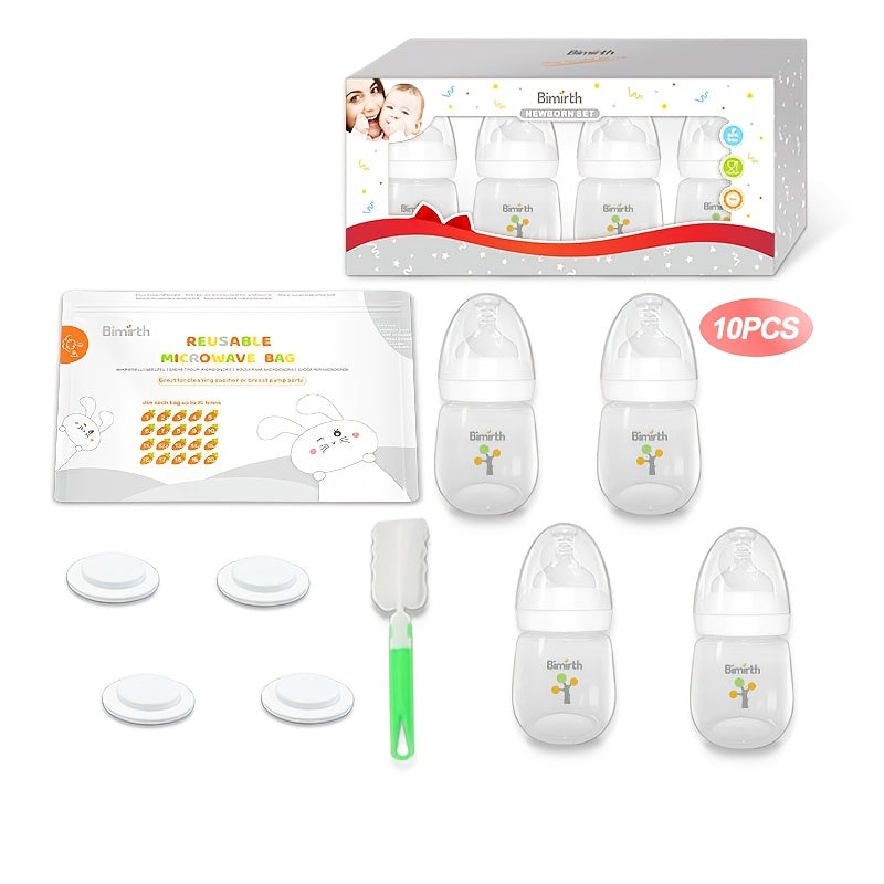 180Ml - Set combiné multi-usage - Biberon blanc - 10 pièces — Monptitlou
