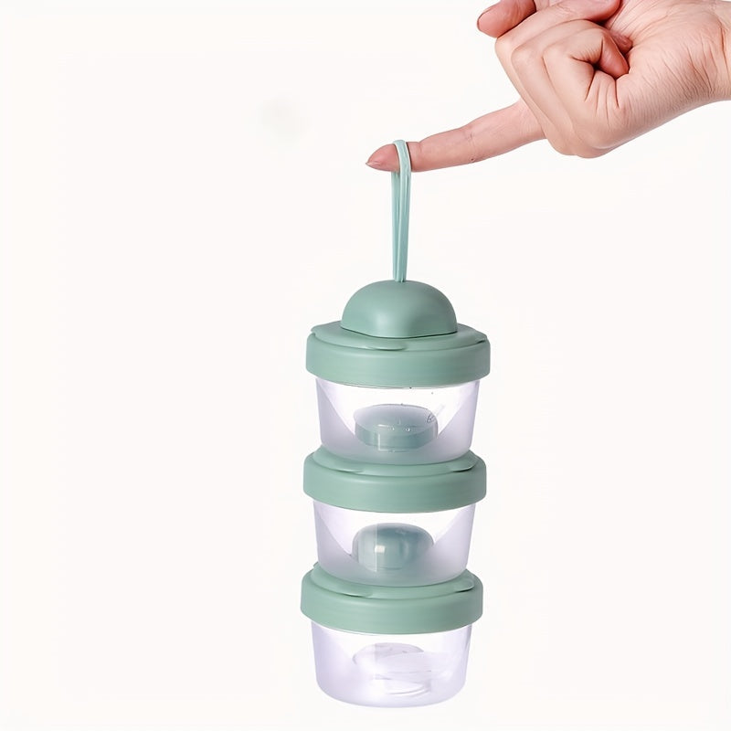 Distributeur de poudre de lait pour voyage, boîte de conservation alimentaire à 3 couches pour collations, contenant ant