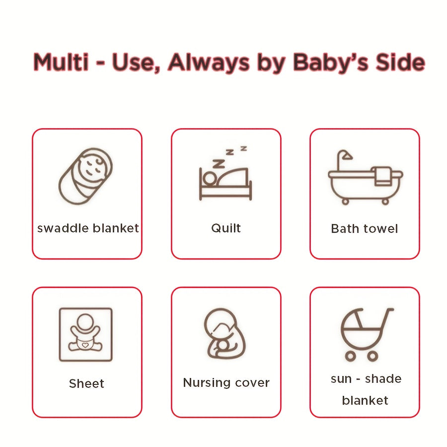 Lange bébé en mousseline, toutes saisons
