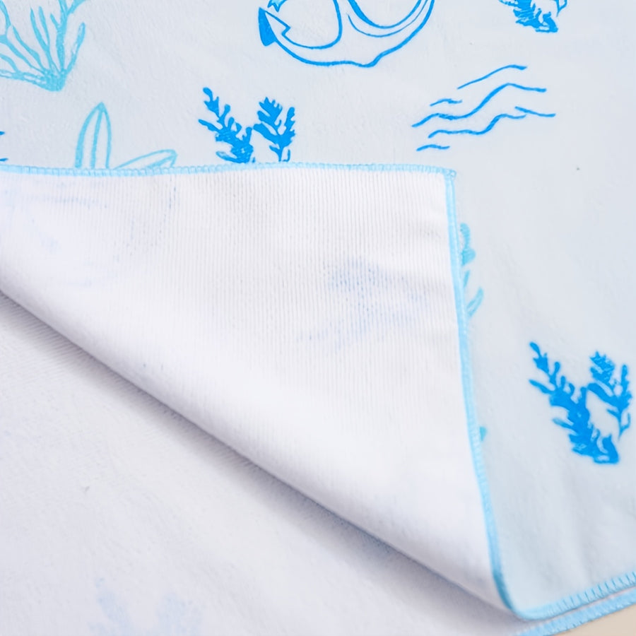 De serviette de bain colorée pour enfants avec capuche, séchage rapide — Monptitlou