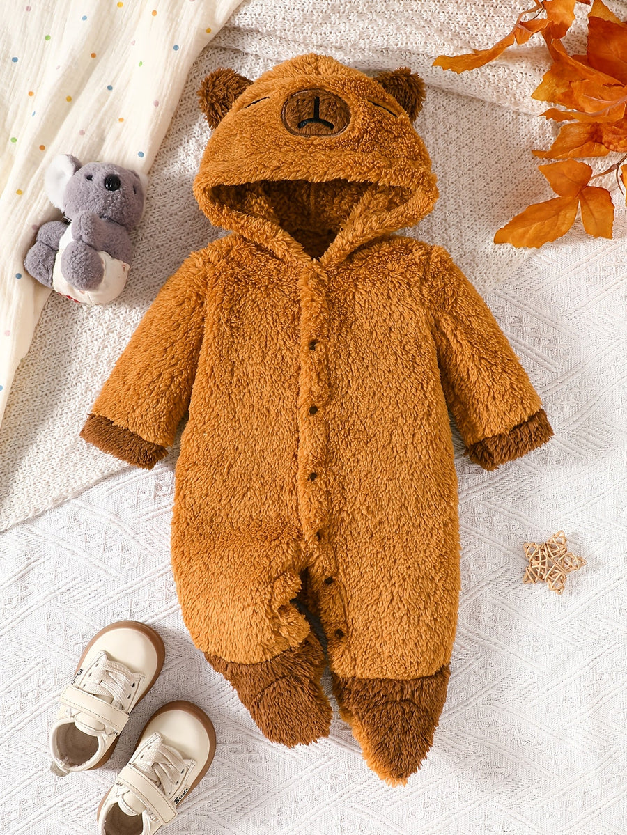 Body à manches longues et pieds en tissu peluche pour bébé et — Monptitlou