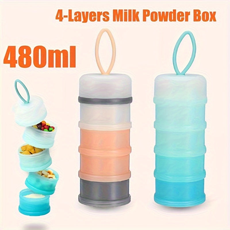 Boîte à Lait en Poudre 4 Couches, Distributeur de Formule Portable — Monptitlou
