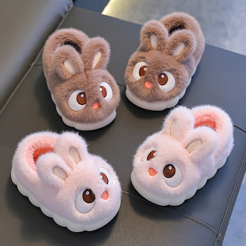 1 Paire de Pantoufles de Lapin en Peluche pour Jeunes — Monptitlou