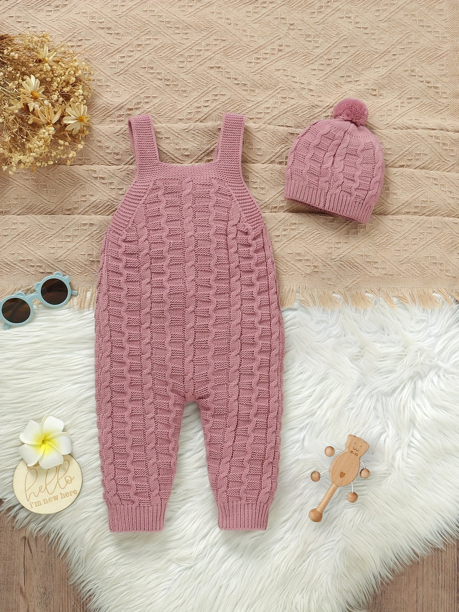 En tricot style vintage pour filles, comprenant un bonnet — Monptitlou