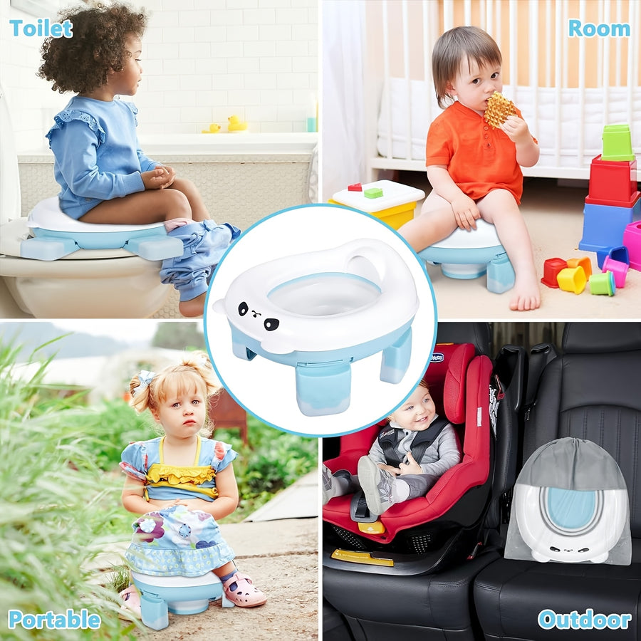 Pot d’apprentissage portable pliable pour tout-petits garçons et filles — Monptitlou