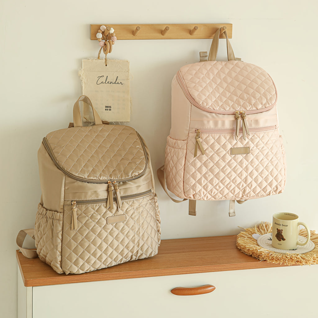 Sac à dos matelassé à carreaux — Monptitlou