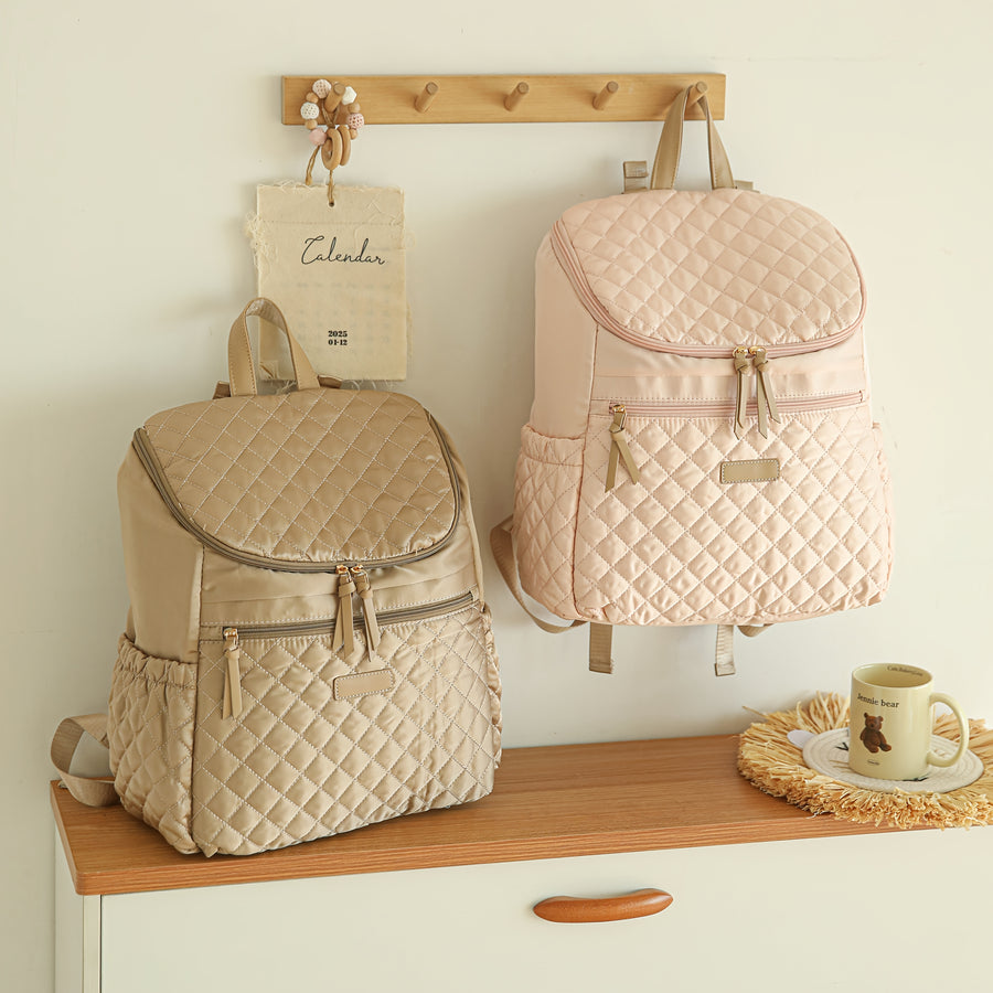 Sac à dos matelassé à carreaux — Monptitlou