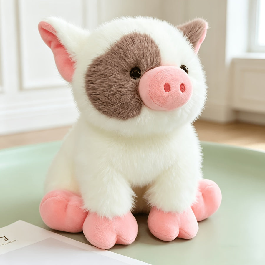 Jouet animal en peluche cochon de dessin animé, Jouet en peluche cochon — Monptitlou