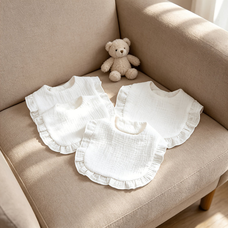 Bavoirs à volants pour bébé, bavoirs pour nouveau-nés — Monptitlou