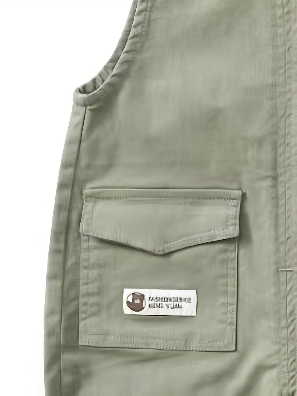 Salopette bébé légère et extensible à motif cartoon ours brodé, idéale pour l'extérieur