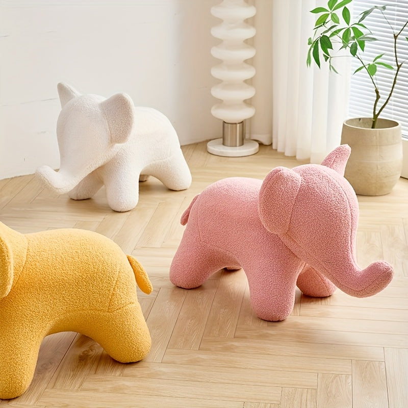 Chaise Éléphant en Laine d'Agneau pour Salon ou Chambre