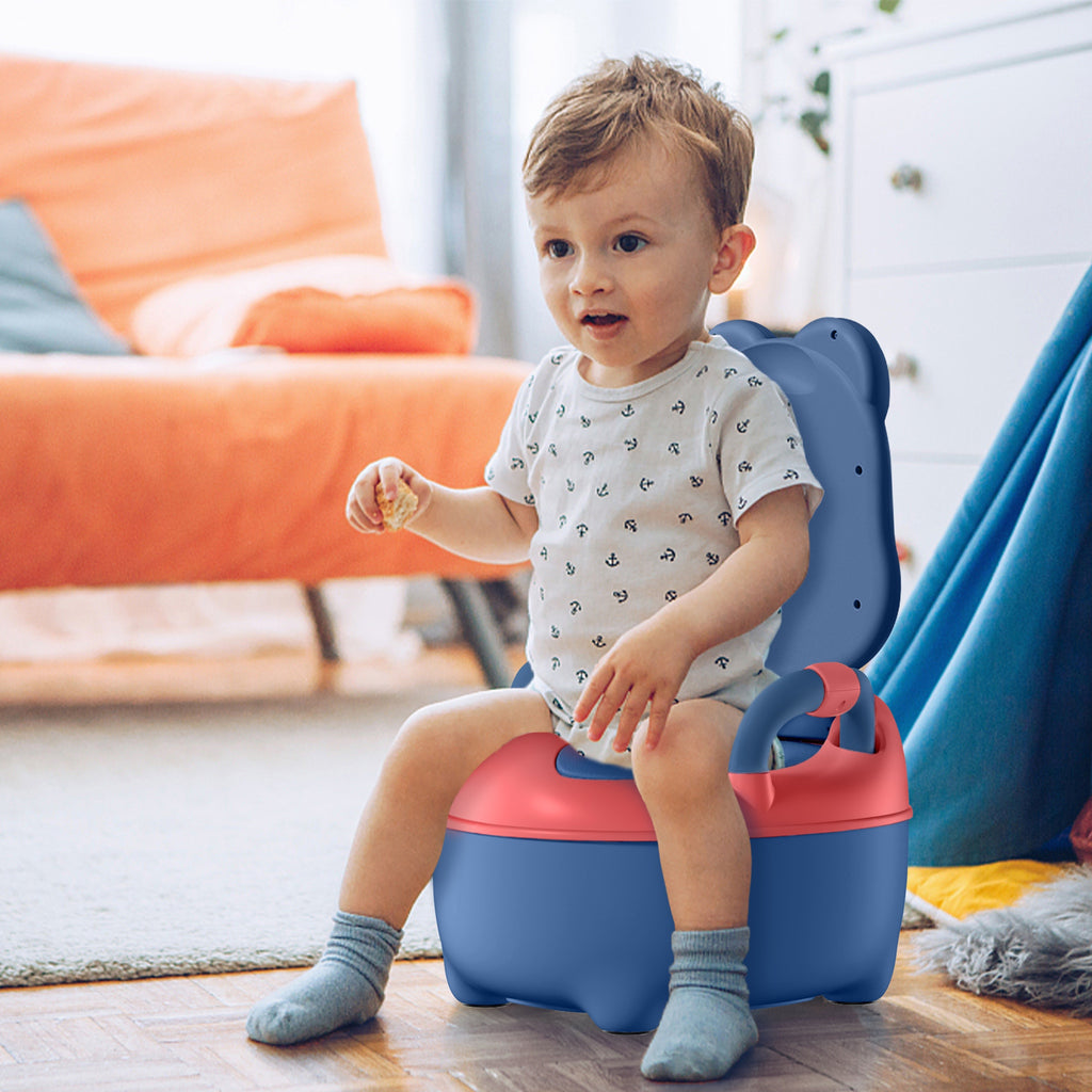 Pot en plastique pour enfants 48 cm avec support amovible et — Monptitlou