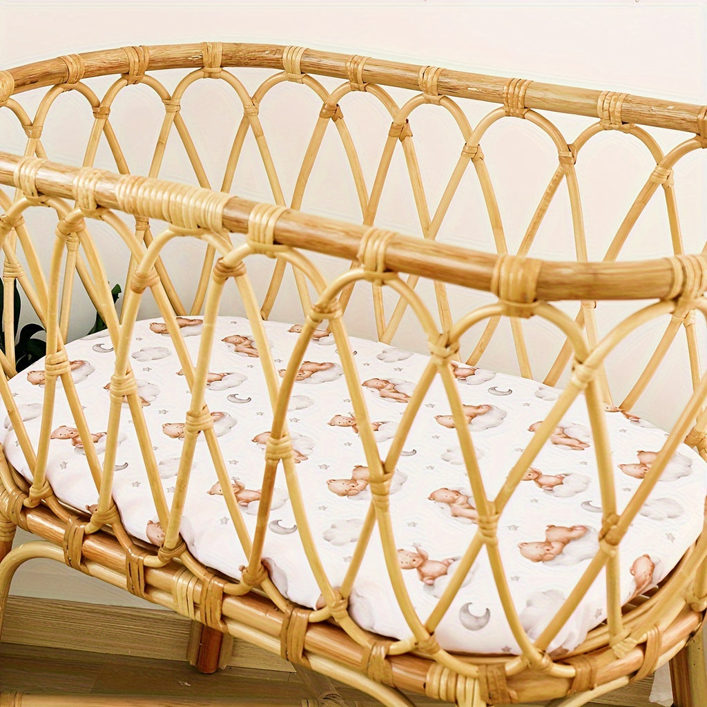 1 Housse de lit de bébé douce en tissu polyester — Monptitlou