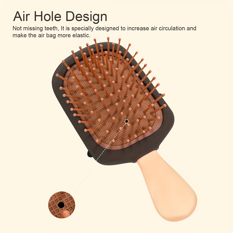 1 brosse à cheveux à coussin d'air sur le thème du crème glacée — Monptitlou