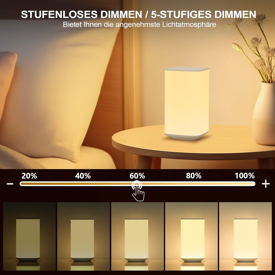 Lampe de nuit carrée avec dégradé RGB — Monptitlou