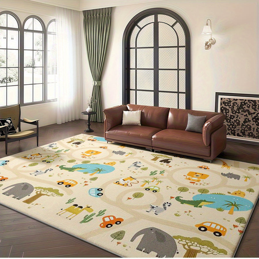 Tapis velours grande surface, style luxueux et minimaliste — Monptitlou