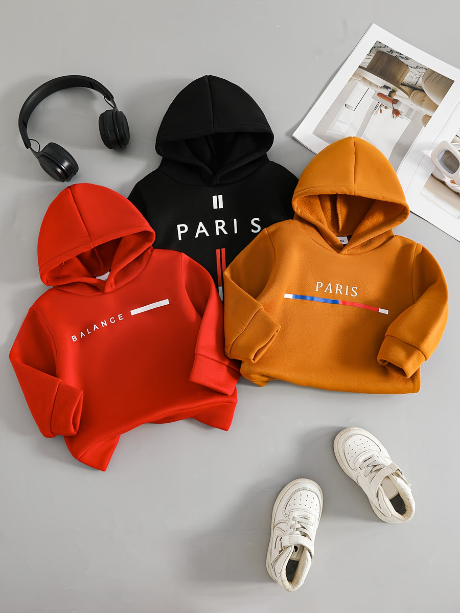 (Ensemble de 3 pièces) Nouveaux sweat-shirts à capuche pour bébé garçon — Monptitlou