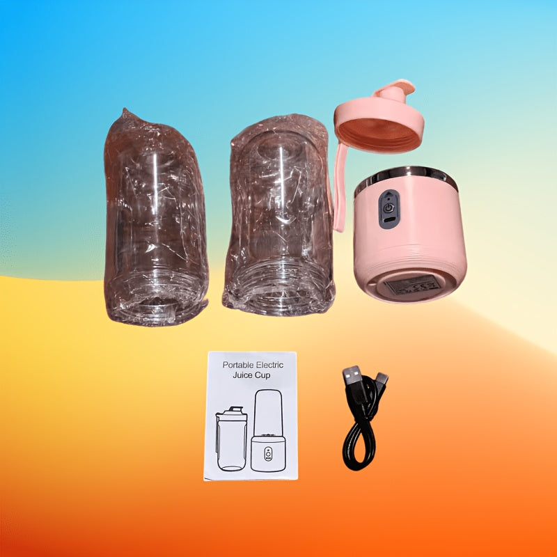 Mixeur bébé portable rechargeable USB, gobelet rose — Monptitlou Image