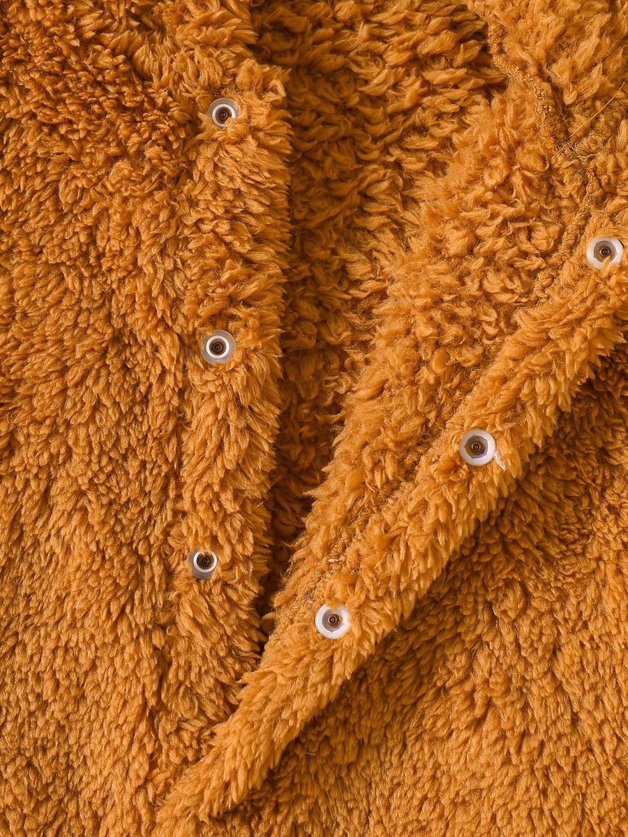 Body à manches longues et pieds en tissu peluche pour bébé et — Monptitlou